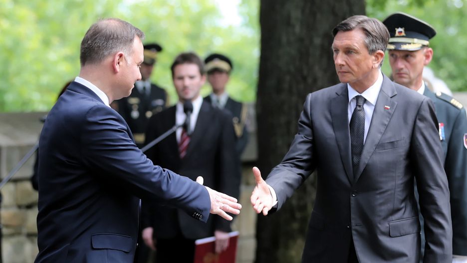 Przed przyjazdem do Gorlic prezydenci Polski i Słowenii odbyli krótkie spotkanie