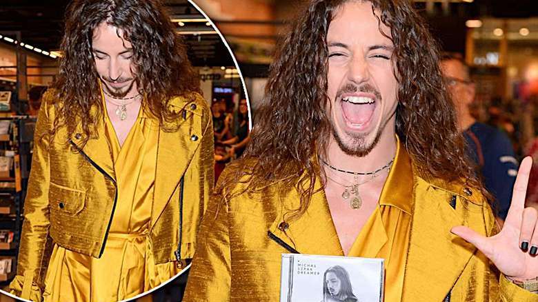 Michał Szpak w złotej stylizacji promuje płytę Dreamer