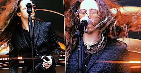 Michał Szpak już zaczął swoje modowe show! Na próbie przed Sylwestrem 2018 wyglądał jak z okładki "Vogue'a"