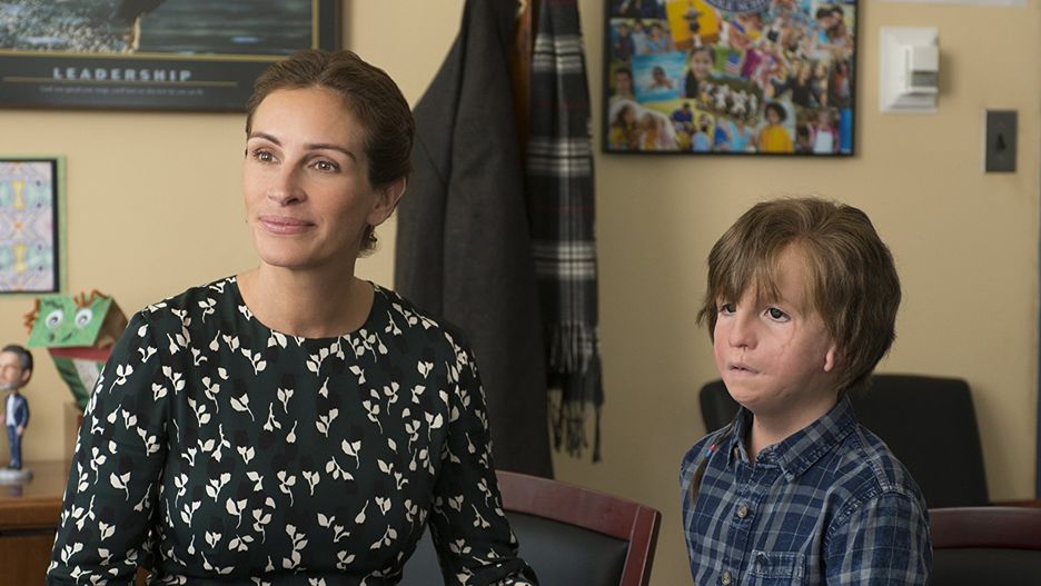 Julia Roberts i Jacob Tremblay w filmie "Cudowny chłopak"