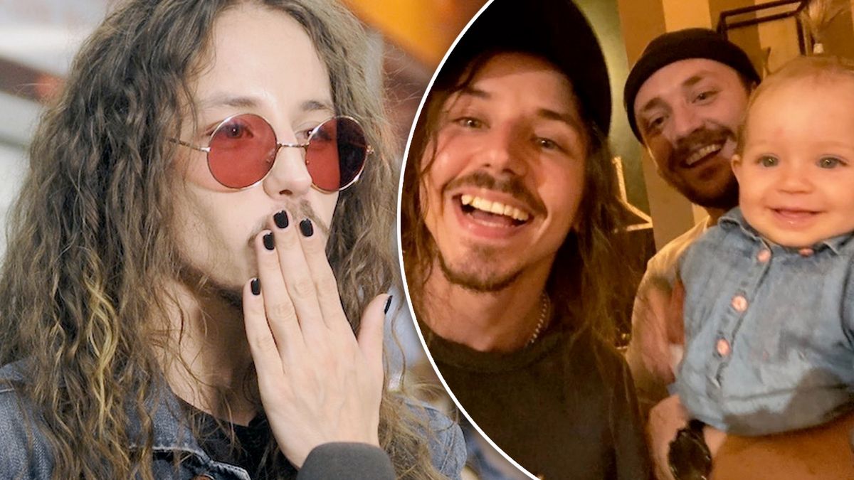 Michał Szpak z chrześnicą