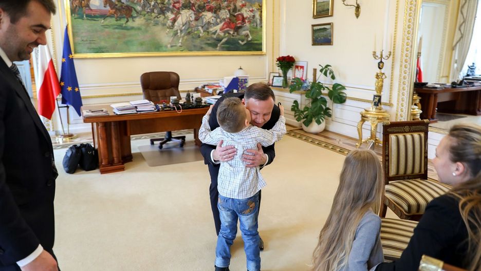 Kuba Jankowski był gościem w Pałacu Prezydenckim