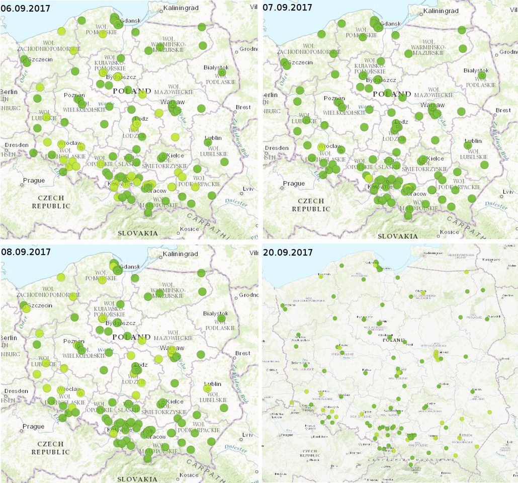Jakość powietrza ze względu na obecność w nim pyłu zawieszonego PM10 
