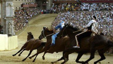 Malownicza gonitwa na sjeneńskim placu