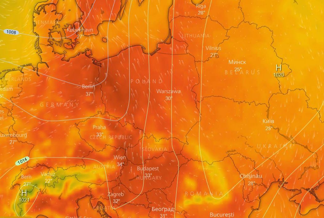 Bruzda niskiego ciśnienia przyniesie gorące powietrze. Upał może zabić na 27 sposobów