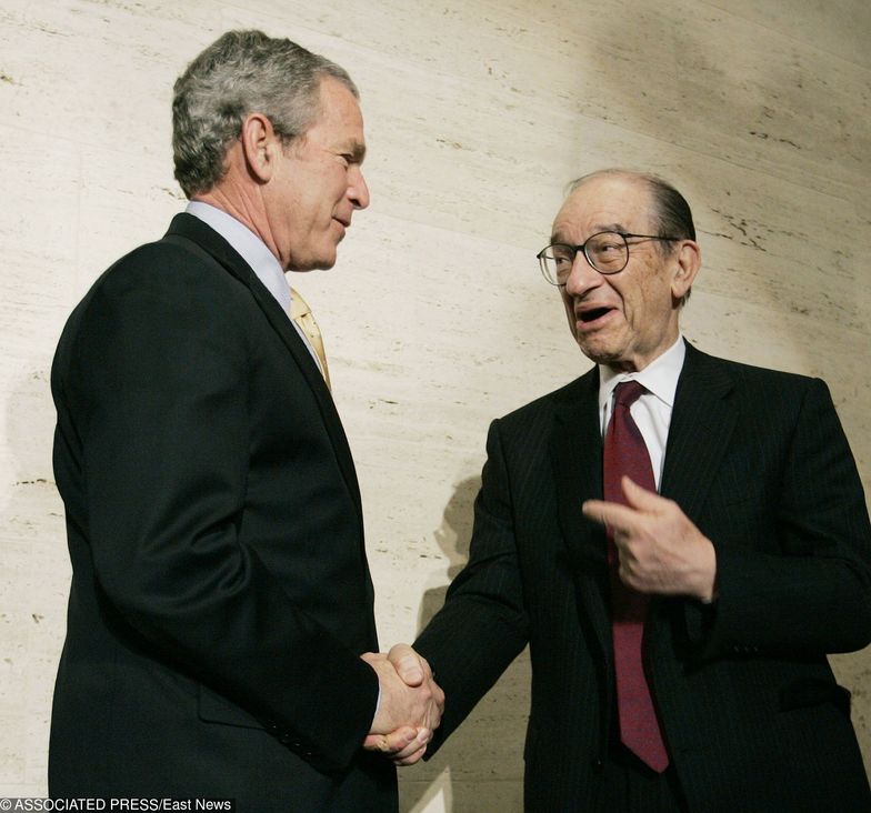 George Bush i Alan Greenspan