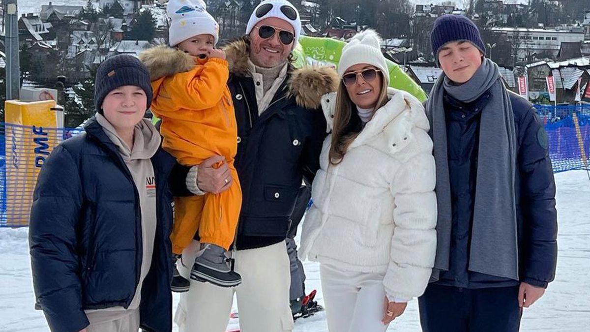 Małgorzata Rozenek z rodziną w Zakopanem