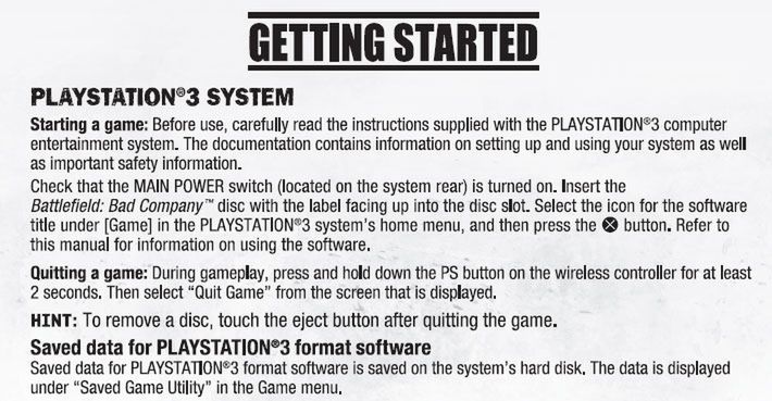 W Games on Demand czeka niespodzianka: instrukcja od Bad Company na PS3