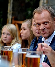 Donald Tusk w Bieszczadach