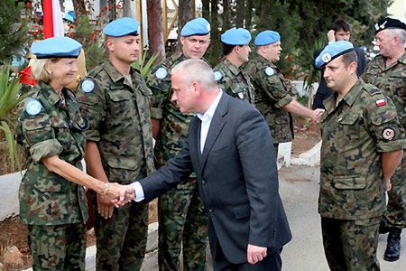 Szczygło odwiedza polską wojskową misję w Libanie