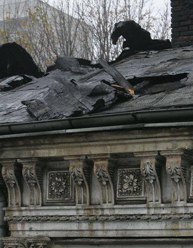 Pożar w kamienicy, ewakuacja w centrum Łodzi