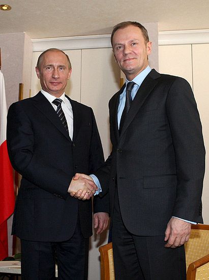 Donald Tusk oko w oko z Władimirem Putinem