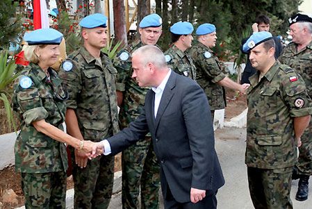 Szczygło odwiedza polską wojskową misję w Libanie