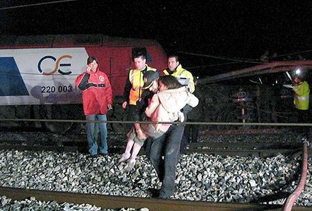 28 rannych w katastrofie kolejowej w Grecji
