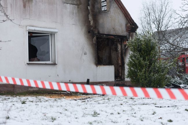 Tragiczny pożar w Dusznikach niedaleko Poznania. Zginęło dwoje małych dzieci