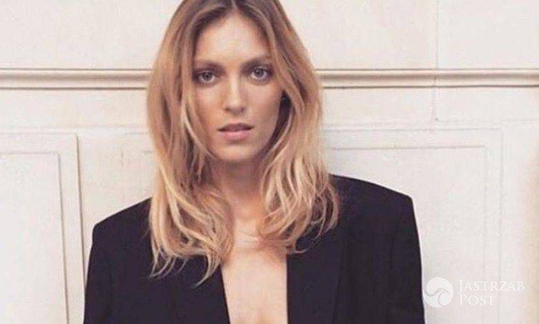 Anja Rubik w pierwszym stroju stworzonym przez nowego dyrektora kreatywnego Saint Laurent