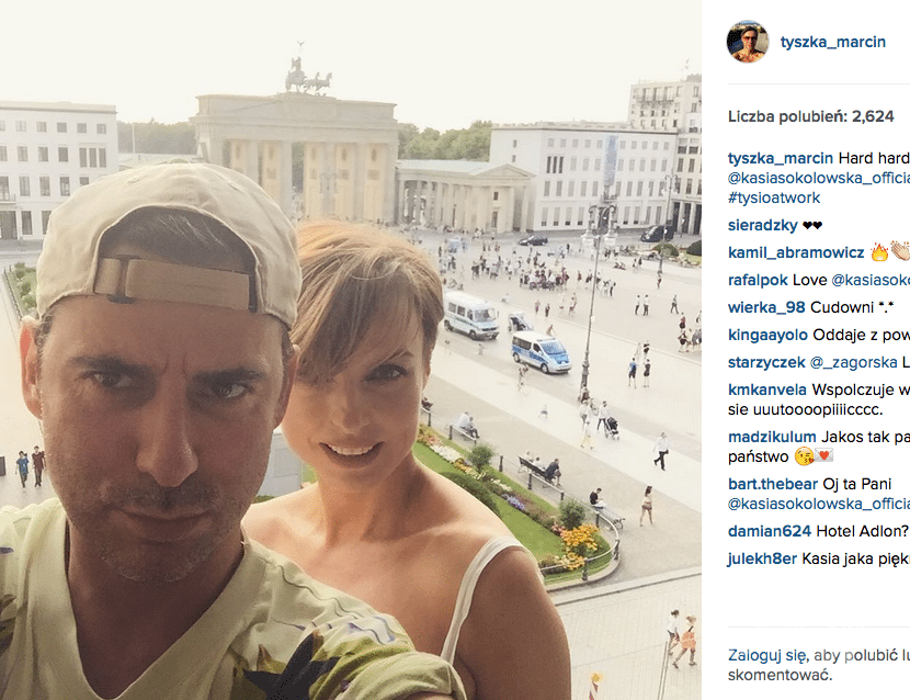 Kasia Sokołowska i Marcin Tyszka w Berlinie na planie sesji dla marki Apart