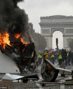 Pola Elizejskie zdemolowane. Tysiące Francuzów wściekłych na podwyżki