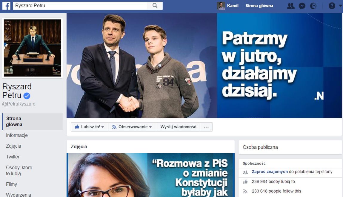 Fanpage Ryszarda Petru 