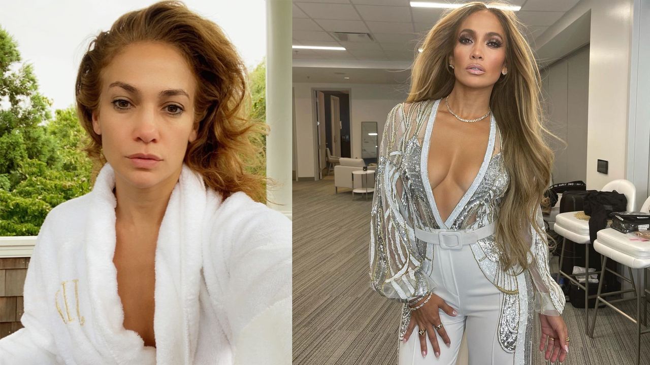 Jennifer Lopez bez makijażu
