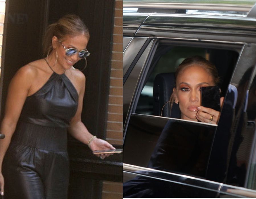 Jennifer Lopez w skórzanym kostiumie. Jak zawsze wygląda wspaniale