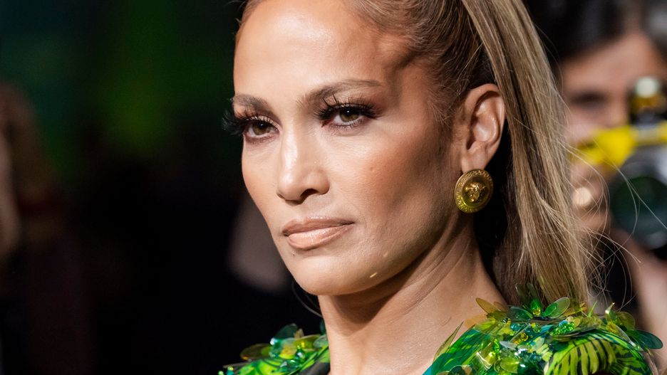 Jennifer Lopez podczas pokazu Versace