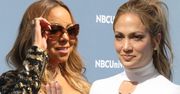 Minisukienki, głębokie dekolty... Mariah Carey i Jennifer Lopez w podobnym stylu na tej samej imprezie