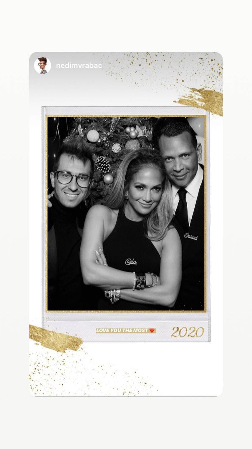 Jennifer Lopez i Alex Rodriguez - sylwester 2019
