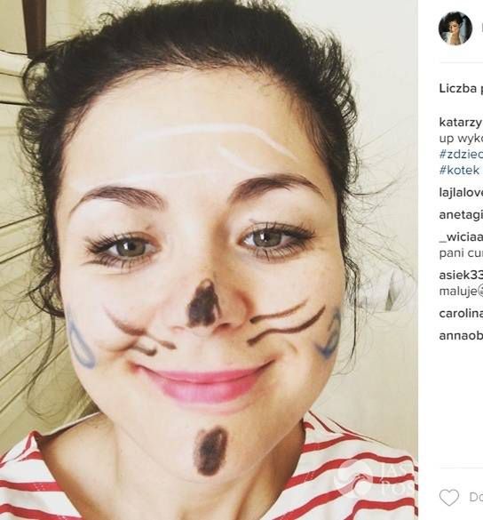 Córka Katarzyny Cichopek pomalowała jej twarz