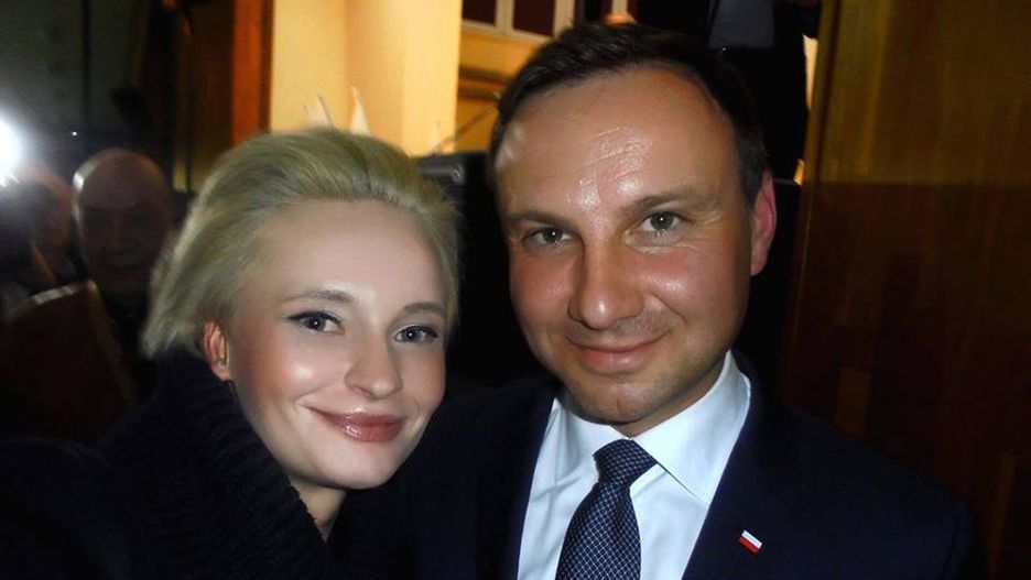 Izabela Pek z prezydentem Andrzejem Dudą
