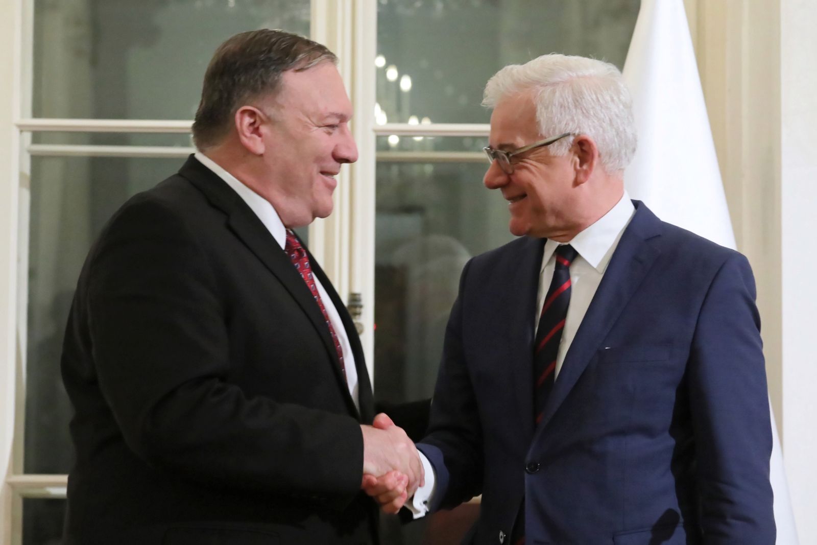 Sekretarz stanu Mike Pompeo i minister Jacek Czaputowicz
