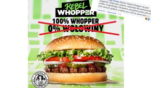 "Roślinny" burger jest smażony na tłuszczu wołowym. Dla kogo oferta Burger King?