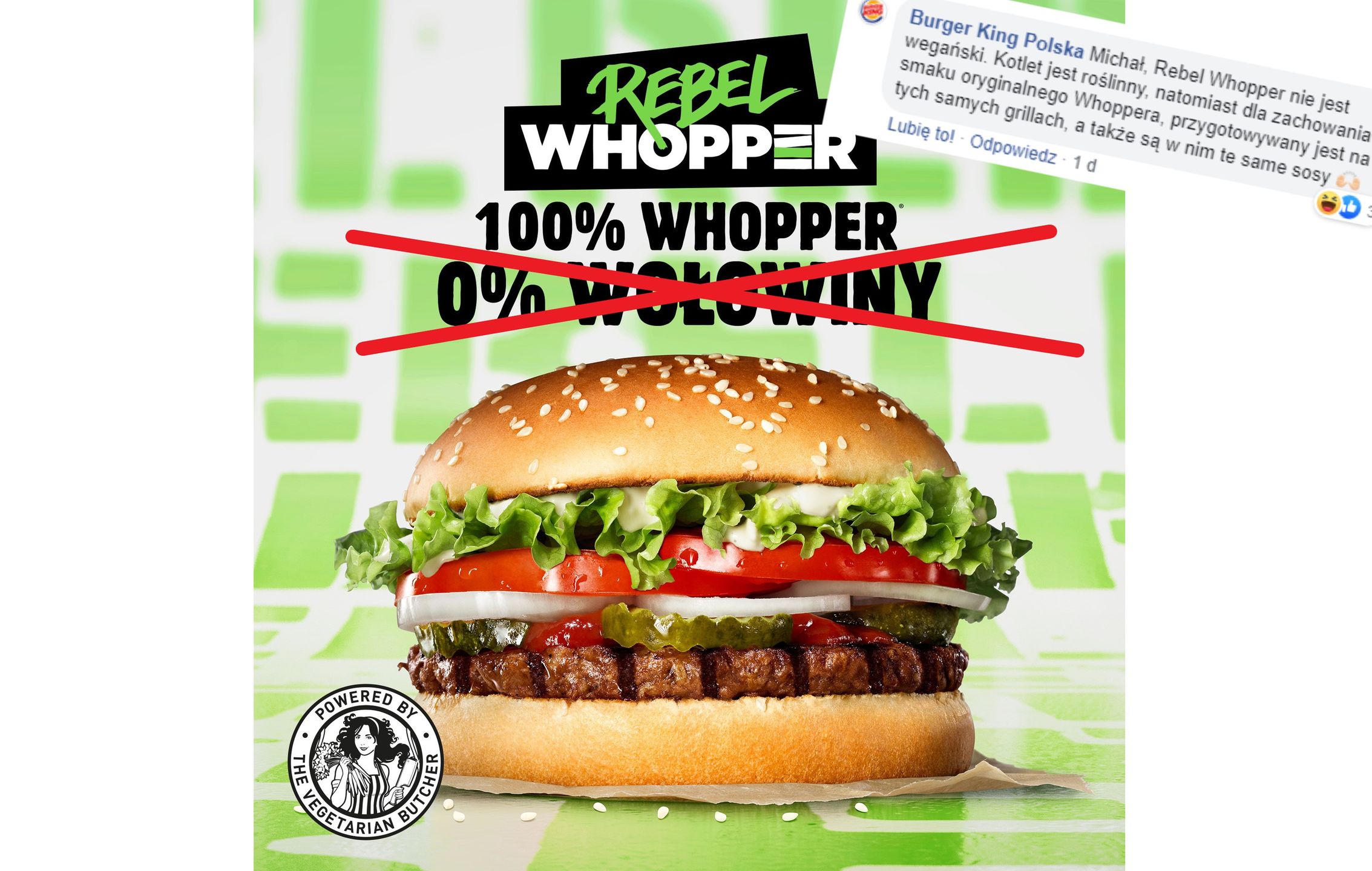 Zdaniem Burger Kinga można usmażyć coś w wołowym tłuszczu i napisać na reklamie "0% wołowiny".