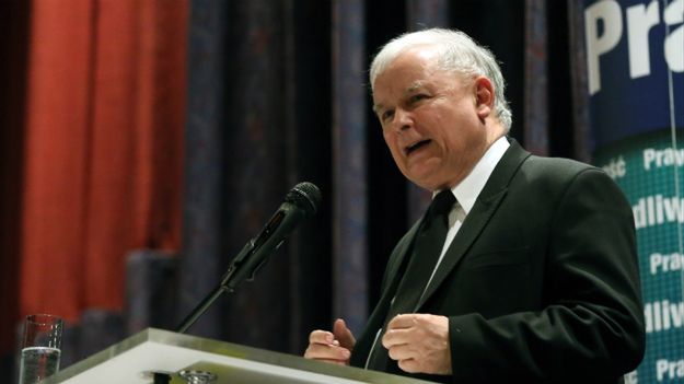 Prezes PiS, Jarosław Kaczyński na spotkaniu z wyborcami na warszawskim Żoliborzu