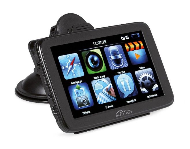 Nawigacja GPS z wbudowaną kamerą i rejestratorem jazdy: Media-Tech MT5034