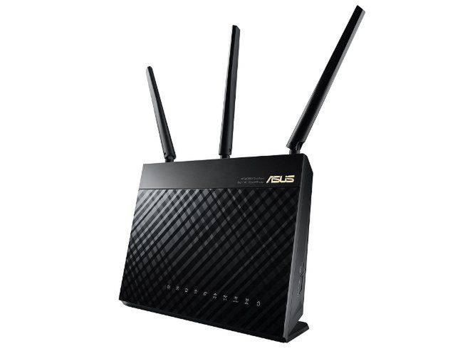 Dwupasmowy router Wi-Fi Asusa w standardzie 802.11ac