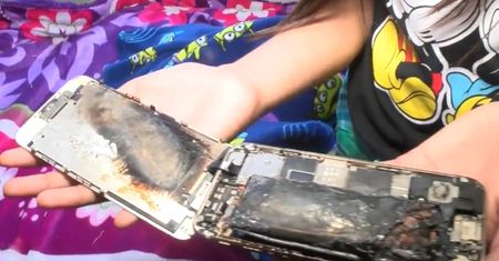 iPhone zapalił się w dłoniach 11-letniej dziewczynki