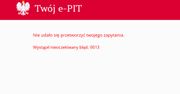 System Twój e-pit padł. Problemy z logowaniem do rządowego serwisu