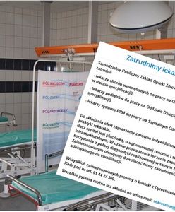Brak lekarzy pogrąża kolejne oddziały polskich szpitali. Mogą nie wytrzymać miesiąca