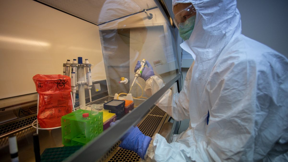 Instytut Chemii Bioorganicznej Polskiej Akademii Nauk w Poznaniu. W laboratorium wykonuje się testy na obecność koronawirusa