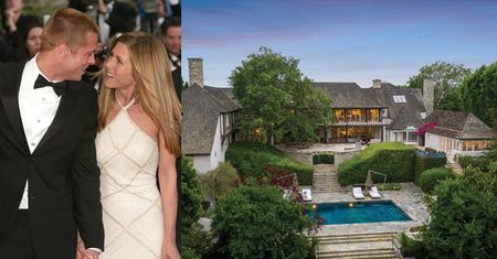 "Pałac miłosny" Jennifer Aniston i Brada Pitta jest na sprzedaż za 44,5 miliona dolarów! (ZDJĘCIA)