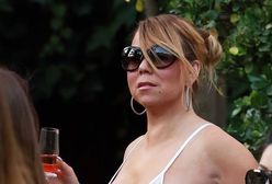 Mariah Carey: sukienka z trudem utrzymywała wdzięki piosenkarki w ryzach
