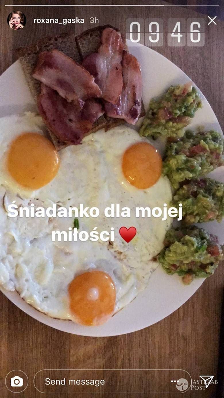 Roxi Gąska rozpieszcza Jacka Rozenka śniadaniem