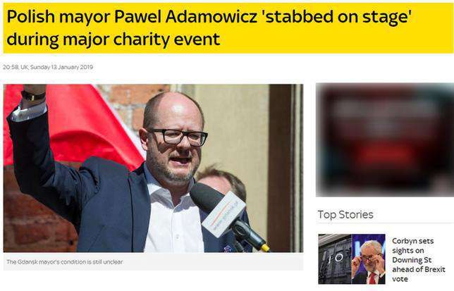 Zagraniczne media o zamachu na Pawła Adamowicza