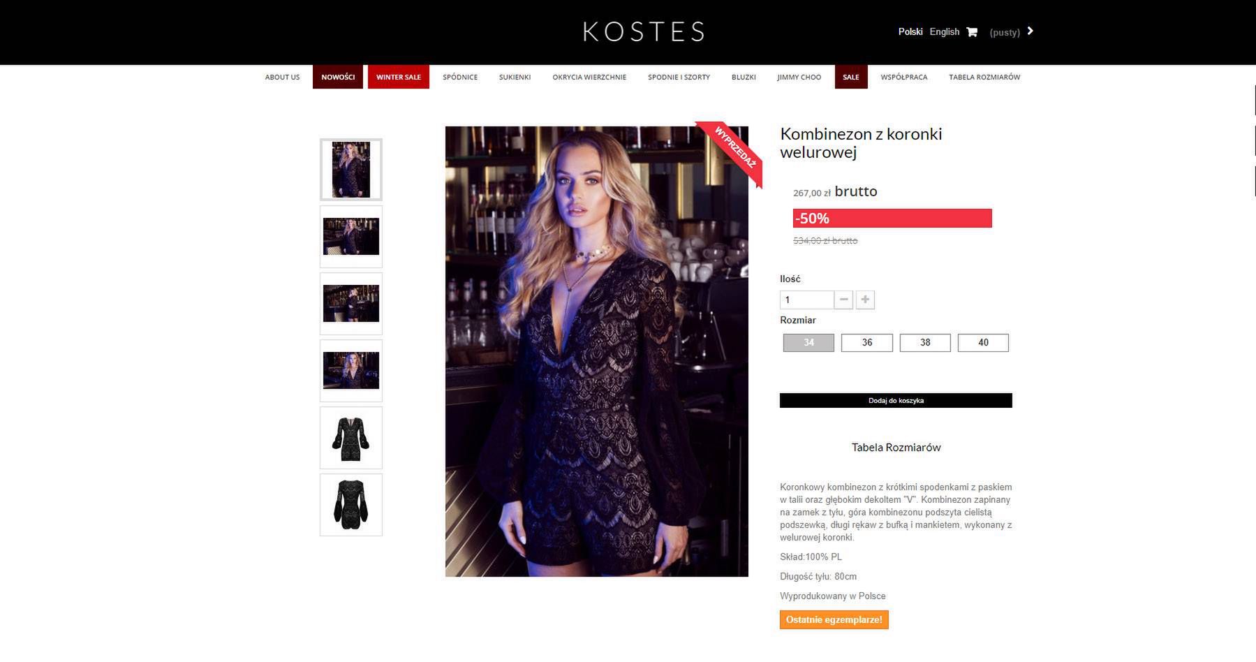 Koronkowy kombinezon

fot. Kostes.eu