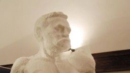 Wałęsa ze styropianu