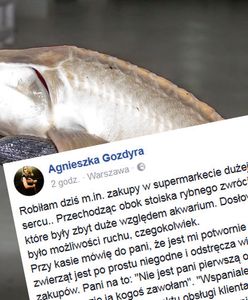 Dziennikarka poszła do sklepu. Widok ryb złamał jej serce