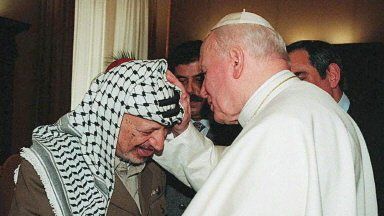 Arafat u papieża w 1996 roku