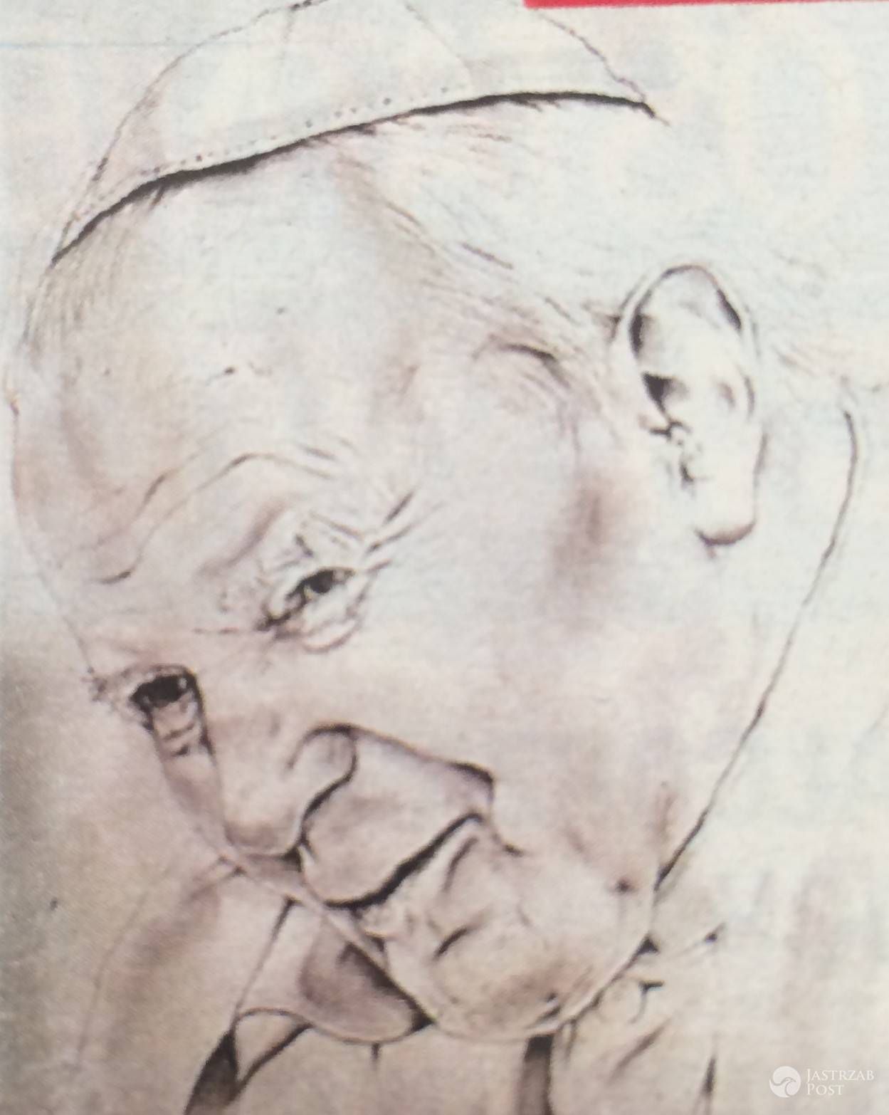 Dariusz Krupa narysował papieża
