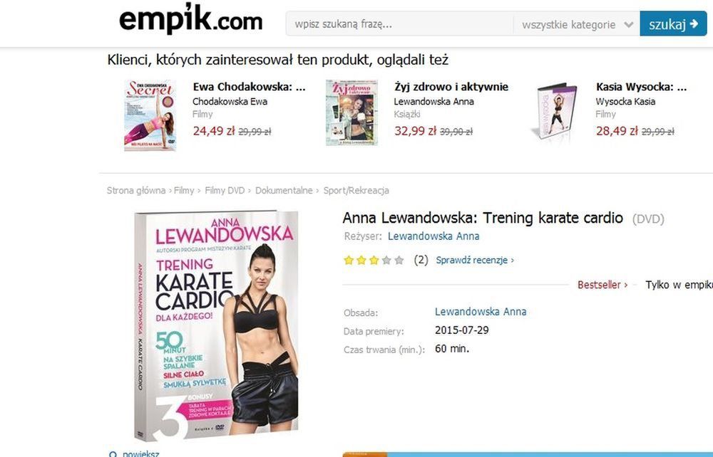 Anna Lewandowska wydaje płytę DVD

Fot. Empik.pl